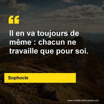 Citation de Sophocle