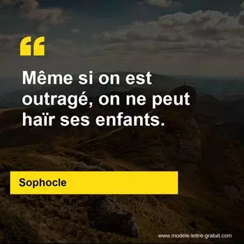 Citation Sophocle