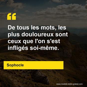 Citations Sophocle