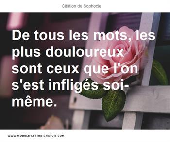 Citations Sophocle