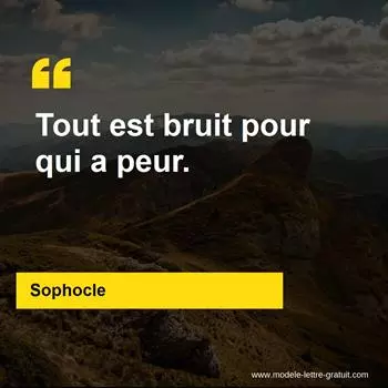 Citation Sophocle