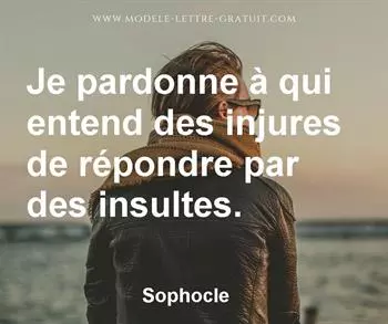Citation de Sophocle
