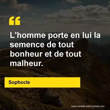 Citation Sophocle