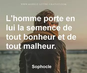 Citation de Sophocle