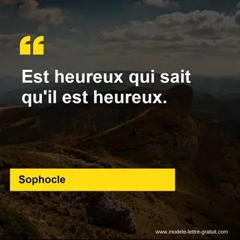 Citation Sophocle