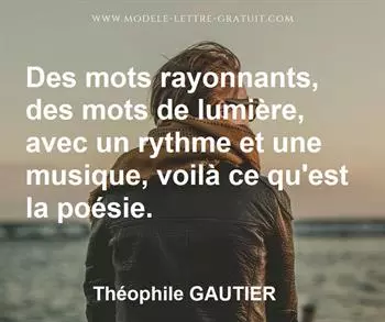 Citation de Théophile GAUTIER