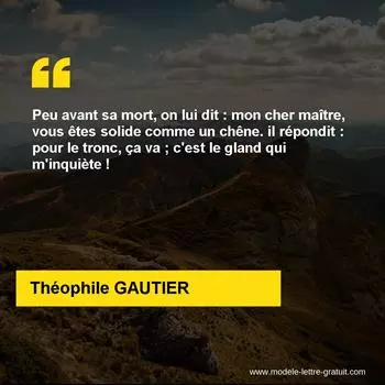 Citation Théophile GAUTIER