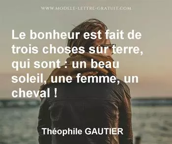 Citation de Théophile GAUTIER