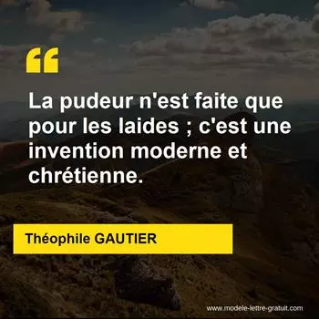 Citation Théophile GAUTIER