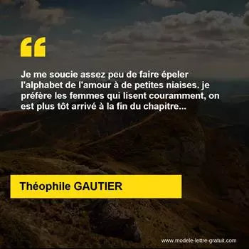 Citation Théophile GAUTIER