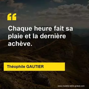 Citation Théophile GAUTIER