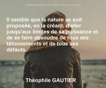 Citation de Théophile GAUTIER