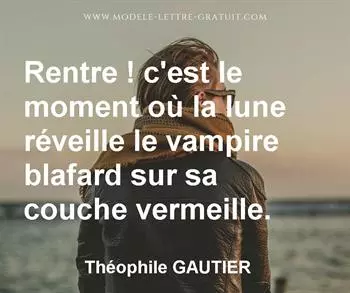 Citation de Théophile GAUTIER
