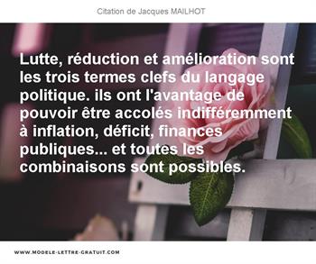 Citations Jacques MAILHOT