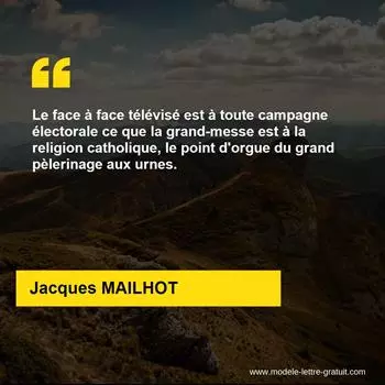 Citation Jacques MAILHOT