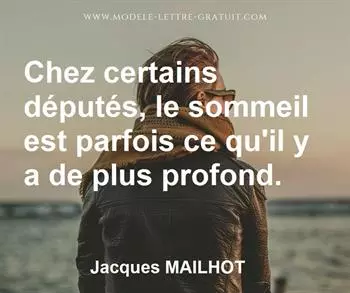 Citation de Jacques MAILHOT