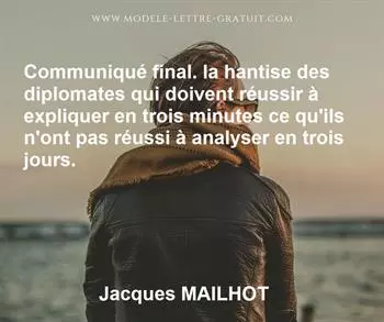Citation de Jacques MAILHOT