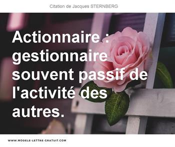 Citations Jacques STERNBERG