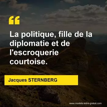 Citation Jacques STERNBERG