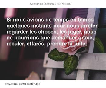 Si Nous Avions De Temps En Temps Quelques Instants Pour Nous Jacques Sternberg