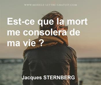 Citation de Jacques STERNBERG