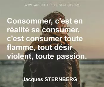 Citation de Jacques STERNBERG