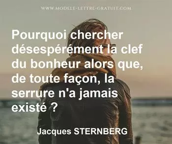 Citation de Jacques STERNBERG