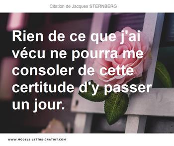 Citations Jacques STERNBERG