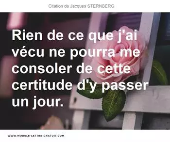 Citations Jacques STERNBERG