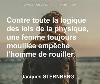 Citation de Jacques STERNBERG