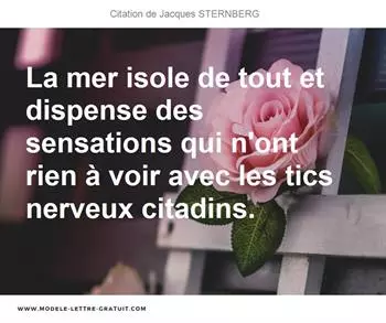 Citations Jacques STERNBERG