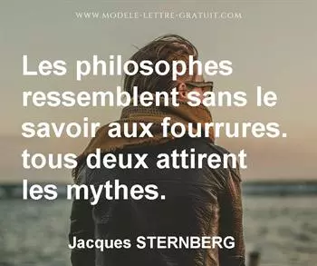 Citation de Jacques STERNBERG