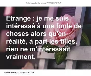 Citations Jacques STERNBERG