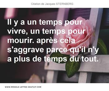 Citations Jacques STERNBERG
