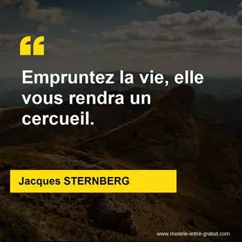 Citation Jacques STERNBERG