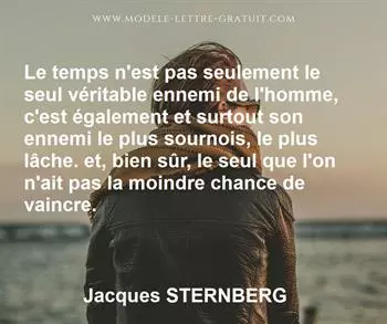Citation de Jacques STERNBERG