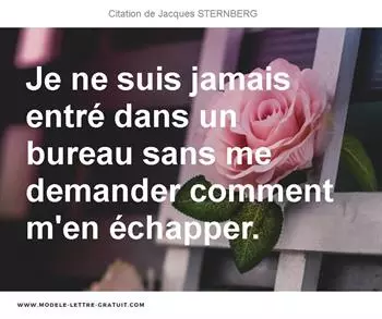 Citations Jacques STERNBERG