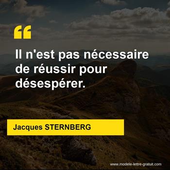 Citations Jacques STERNBERG