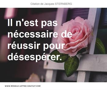 Citations Jacques STERNBERG