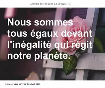 Citations Jacques STERNBERG