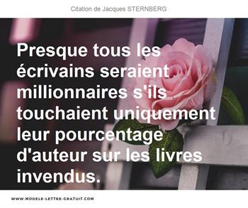 Citations Jacques STERNBERG