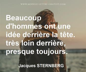 Citation de Jacques STERNBERG