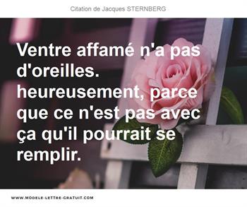 Citations Jacques STERNBERG