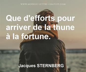 Citation de Jacques STERNBERG