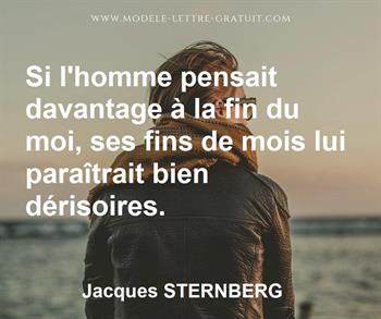 Citation de Jacques STERNBERG