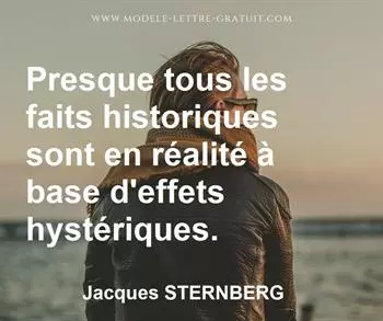 Citation de Jacques STERNBERG