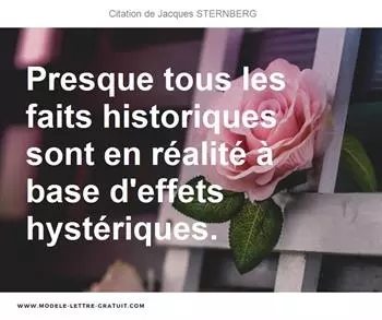 Citations Jacques STERNBERG