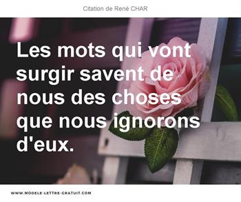 Citations René CHAR