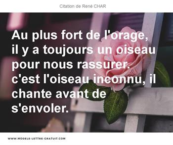 Citations René CHAR