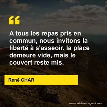 Citation René CHAR